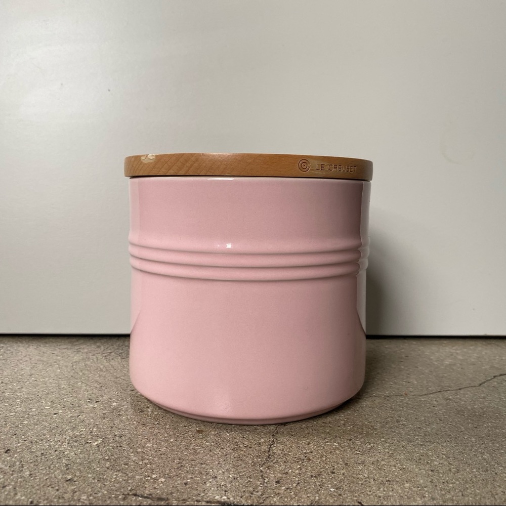 Le Creuset rare pink canister